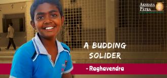 A budding solider- Raghavendra