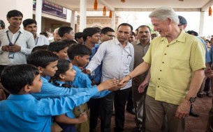 A day with Bill Clinton at Akshaya Patra