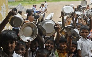 'When we feed needy children, we do God's work'