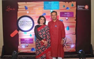 Mr Sanjay Murdeshwar, Managing Director of AstraZeneca with his wife 