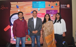 Mr UB Pravin Rao, COO of Infosys, with his family members