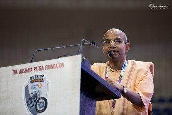 Shri Satya Gaura Chandra Dasa, President of Akshaya Patra Hyderabad, shares a message