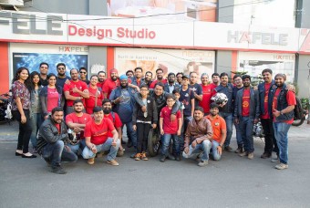 IronHeads Club pose for a photograph