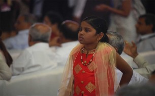 Candid shots taken during Akshaya Patra's 2 billionth meal commemoration event