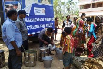 People patiently wait for their turn