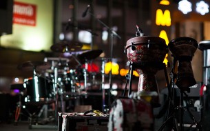 The instruments are tuned, awaiting the arrival of their players