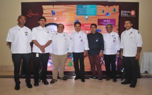 Chefs who participated in Cook-a-thon pose together