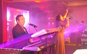 Celebrated musician duo, Mr. Ram Sampath and Miss Sona Mahapatra performing the theme song for the initiative
